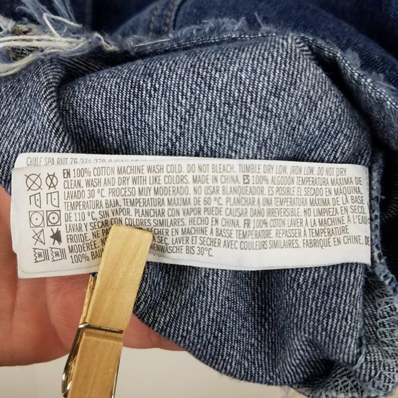 Forever 21 2x Denim Jean Jacket With Frayed Hem - Picture 9 of 13